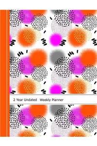 2 Year Undated Weekly Planner