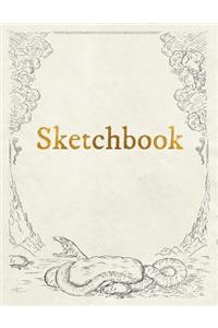 Sketchbook: Personalized Artist Sketchbook, Notebook: Blank Paper for Drawing, Creative Doodling or Sketching