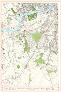 London Street Map 1863 - South West