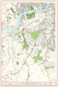 London Street Map 1863 - South West (Stanfords Library Maps)