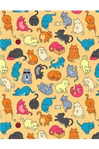 My Big Fat Journal Notebook For Cat Lovers Fun Cat Pattern 10