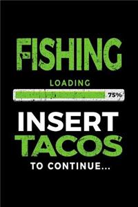 Fishing Loading 75% Insert Tacos To Continue