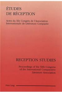 Etudes de Réception- Reception Studies