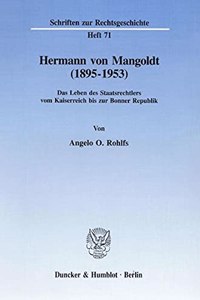 Hermann Von Mangoldt (1895-1953)