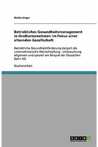 Betriebliches Gesundheitsmanagement in Großunternehmen im Fokus einer alternden Gesellschaft