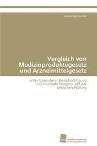 Vergleich von Medizinproduktegesetz und Arzneimittelgesetz