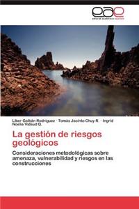 Gestion de Riesgos Geologicos