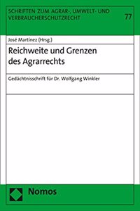 Reichweite Und Grenzen Des Agrarrechts