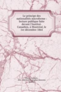 Le principe des nationalites microforme