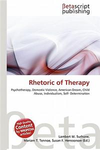 Rhetoric of Therapy