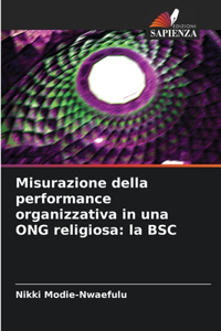 Misurazione della performance organizzativa in una ONG religiosa