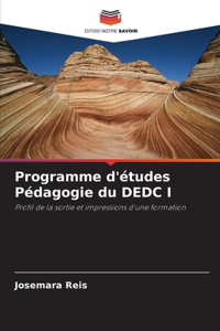Programme d'études Pédagogie du DEDC I