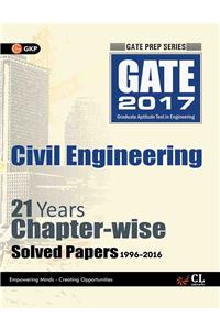 GATE Papers Civil Engg. 2017  Solved Papers 21 Years (Chapter Wise)