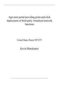 App store portal providing point-and-click deployment of third-party virtualized network functions