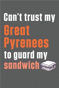 Can't trust my Great Pyrenees to guard my sandwich