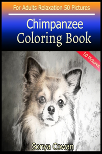 Chimpanzee Coloring Book For Adults Relaxation 50 pictures
