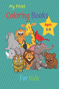 My First Coloring Book For Kids Ages 3-8