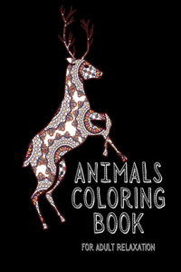Animals Coloring Book For Adult Relaxation