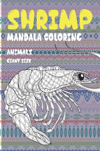 Mandala Coloring Giant size - Animals - Shrimp