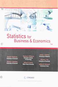 Bundle: Statistics for Business & Economics, Loose-Leaf Version, 14th + Jmp Printed Access Card