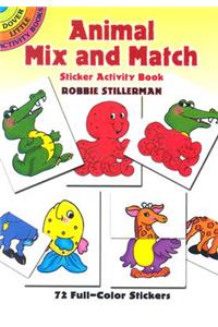 Animal Mix and Match Sticker Activity Book
