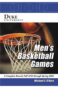 Duke University Men's Basketball Games