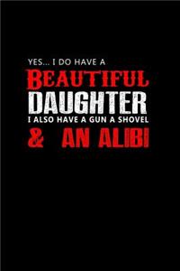 Yes, .. I do have a beautiful daughter I also have a gun, a shovel & an alibi