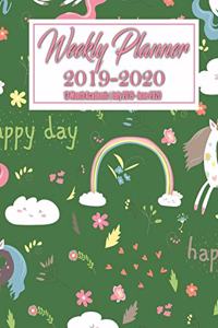 Weekly Planner 2019 - 2020 12 Month Academic July 2019 - June 2021: Weekly Planner Unicorn Theme 2019 - 2020 Acadmic Calendar and Organizer