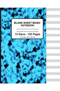 Blank Sheet Music Notebook