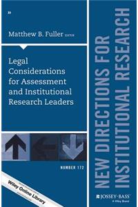 Legal Considerations for Assessment and Institutional Research Leaders