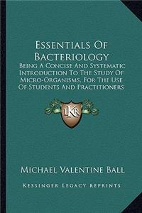 Essentials Of Bacteriology
