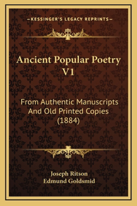 Ancient Popular Poetry V1