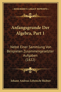 Anfangsgrunde Der Algebra, Part 1