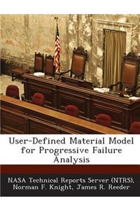 User-Defined Material Model for Progressive Failure Analysis