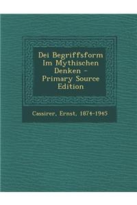 Dei Begriffsform Im Mythischen Denken