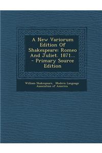 A New Variorum Edition of Shakespeare