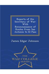 Reports of the Secretary of War
