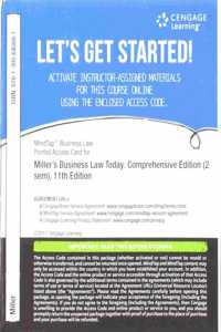 Mindtap Business Law, 2 Terms (12 Months) Printed Access Card for Miller's Business Law Today, Comprehensive, 11th