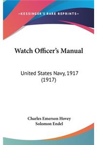 Watch Officer's Manual