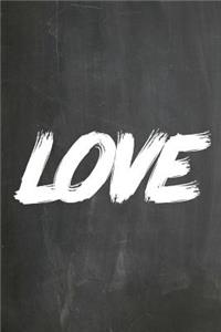 Chalkboard Journal - LOVE