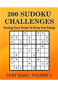 200 Sudoku Challenges - Very Hard - Volume 3