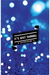 It's Just Shining Glitter Feeling: Internet Password Organizer: (Bright Blue Glitter)