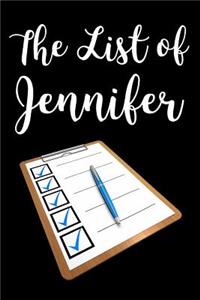 The List of Jennifer
