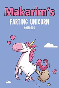 Makarim's Farting Unicorn Notebook