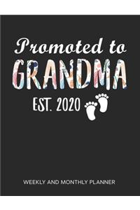 Promoted To Grandma 2020 Weekly And Monthly Planner