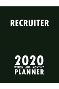 Recruiter 2020 Weekly and Monthly Planner