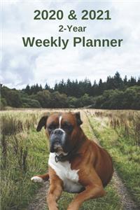 2020 & 2021 Weekly Planner - Two Year Appointment Book Gift - Two-Year Agenda Notebook for Dog Owners