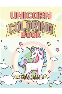Unicorn Coloring Book for Kids Ages 2-4