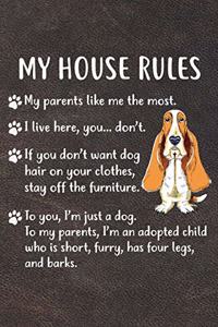 My House Rules Notebook Journal