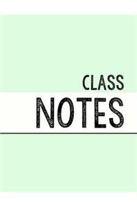 Pastel Green Class Notebook